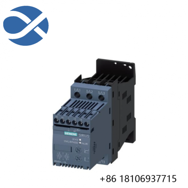 SIEMENS 3RW3 014-1BB14: 3RW30 S00, 6.5A, 480V, 110-230V Screw Drive for Industrial Control