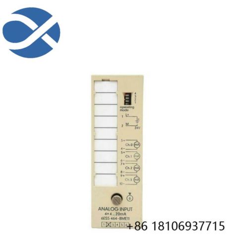 SIEMENS SIMATIC S5 464 Analog Input Module, 6ES5464-8ME11 - Precision Control Solution for Industrial Automation