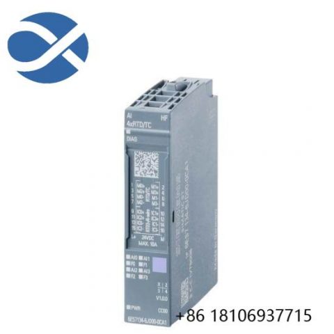 Siemens 6ES7134-6JD00-0CA1 - Analog Input Module for ET 200SP, High-Feature RTD/TC