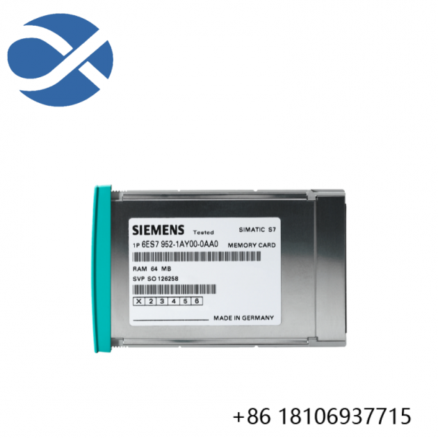 Siemens 6ES7952-1AH00-0AA0 RAM Memory Card for Industrial Control Systems