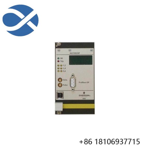 EMERSON A6370D Overspeed Protection Monitor - Reliable Monitoring for Industrial Safety