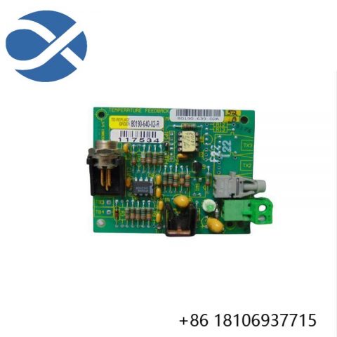 AB 80190-640-02-R Temperature Feedback Board, for precise industrial control systems