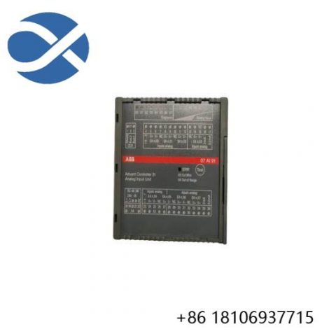 ABB 07AI91 WTAI91 GJR5251600R4202: Advanced Analog I/O Module for Industrial Automation