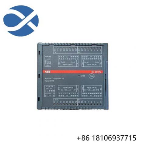 ABB 07DI92 WT92 GJR5252400R4101: Precision Control in Industrial Automation