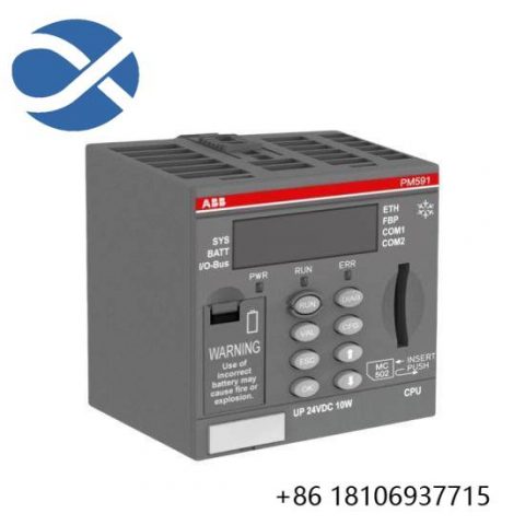 ABB PM591-ETH Ethernet Module, Industrial Automation Control System