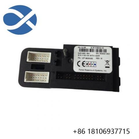 Emerson CE4003S6B1 Analog Input Module - High-Performance Sensor Interface for Industrial Control Systems