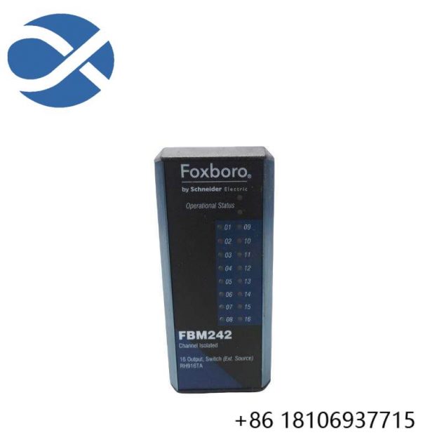 FOXBORO FBM242 RH916TA: Channel Isolated 16-Output Switch for Advanced Industrial Control