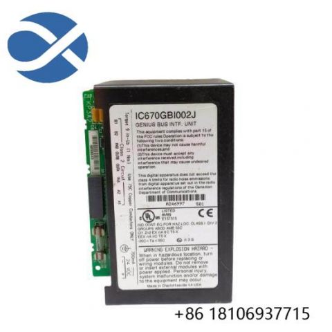 GE FANUC IC670GBI002J: Precision Control Module for Industrial Automation, 200 Characters or Less