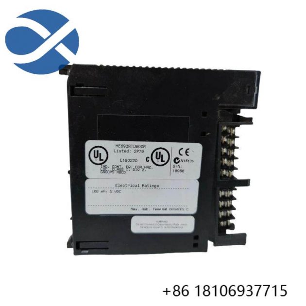 GE HE693RTD600R: High Precision Rugged Input Module for Industrial Automation