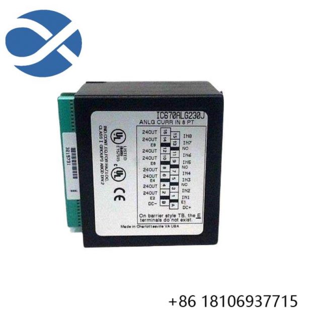 GE IC670ALG230 Analog Input Current - 8 Channel Module