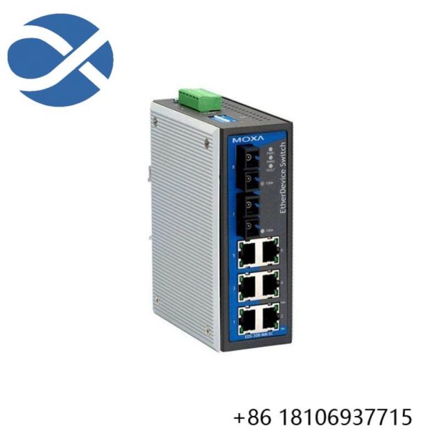 MOXA EDS-308-M-SC Industrial Ethernet Switch - Reliable Network Solution for Your Control System