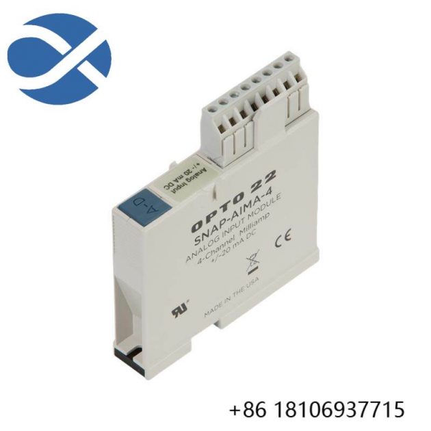 Opto22 SNAP-AIMA-4: Precision Analog Current Input Module for Industrial Automation