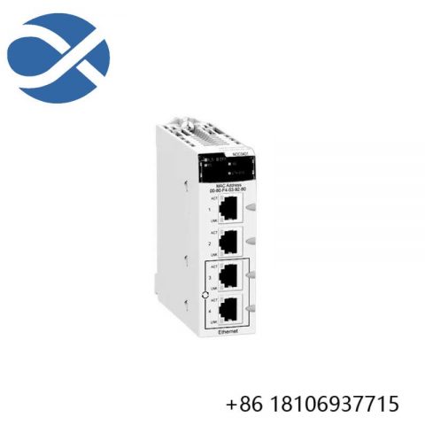 Schneider Electric BMXNOC0401 - Industrial Ethernet Communication Module, Designed for Extreme Environments