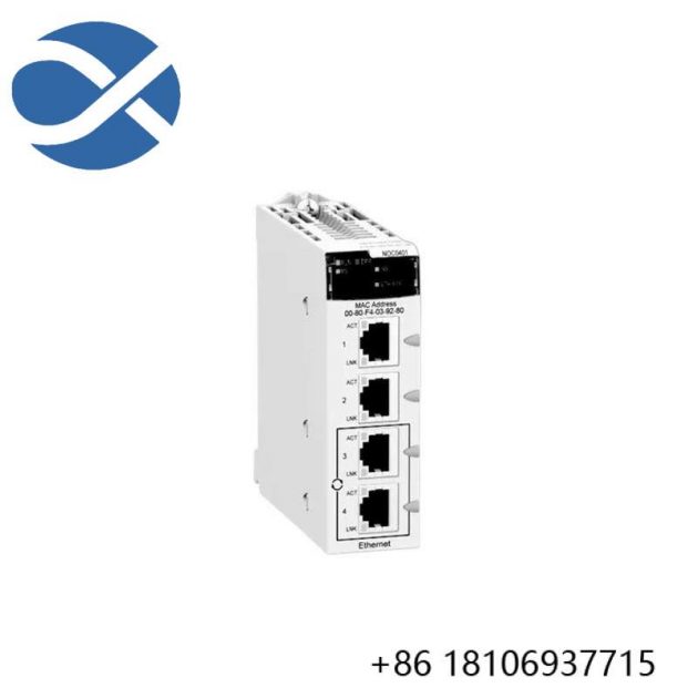 Schneider Electric BMXNOC0401 - Industrial Ethernet Communication Module, Designed for Extreme Environments