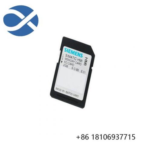 Siemens 6AV2181-8XP00-0AX0 Memory Card: Efficient Data Storage for Industrial Automation