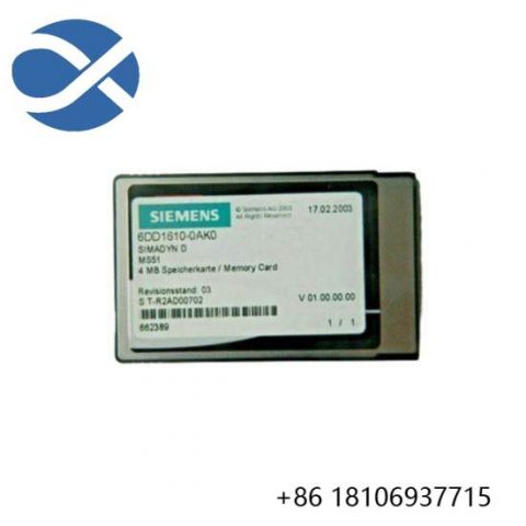 Siemens 6DD1610-0AK0 Flash Memory Module for SIMADYN D System