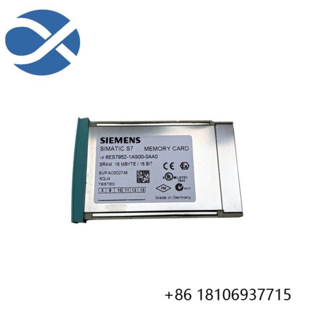 SIEMENS 6ES7952-1AS00-0AA0 - High-Performance RAM Memory Card for S7-400 Control Systems