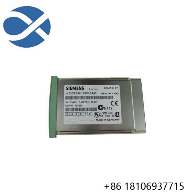 SIEMENS 6ES7952-1KK00-0AA0 Memory Card for Industrial Control Solutions