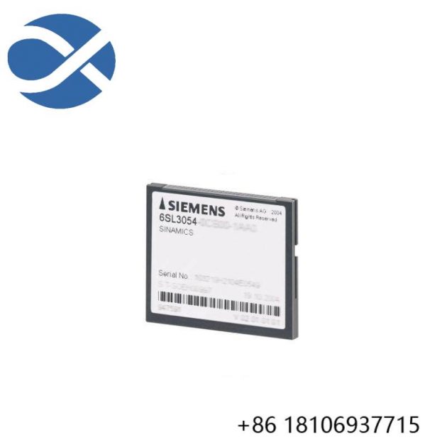 Siemens SINAMICS S120 CompactFlash card 6SL3054-0AA01-1AA0: Industrial Control System Module