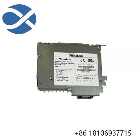 Siemens A5E30947477-H4 Modular Power Supply